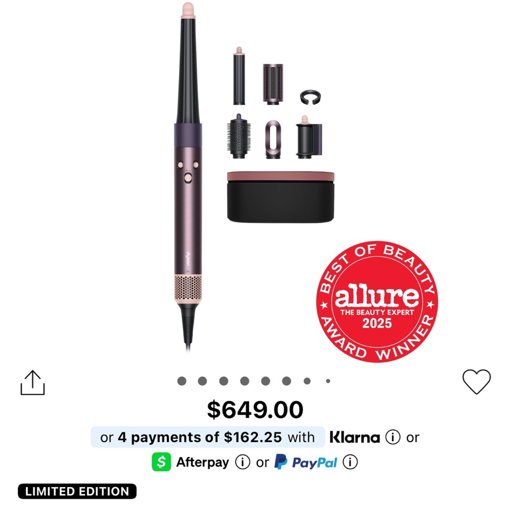 Dyson Limited Edition Hair Styler in Purple and Black